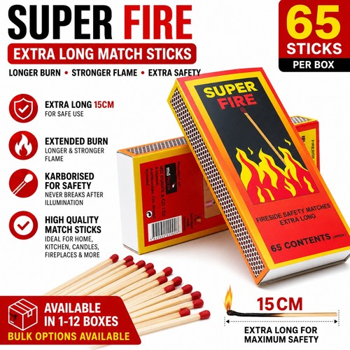 Super fire extra long match - fire,