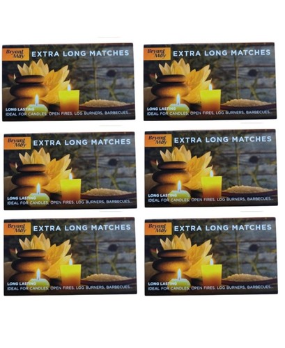 6pk safety matches extra - 6pk, long