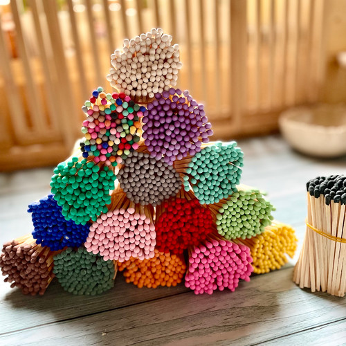 Luxury long coloured matches - long,